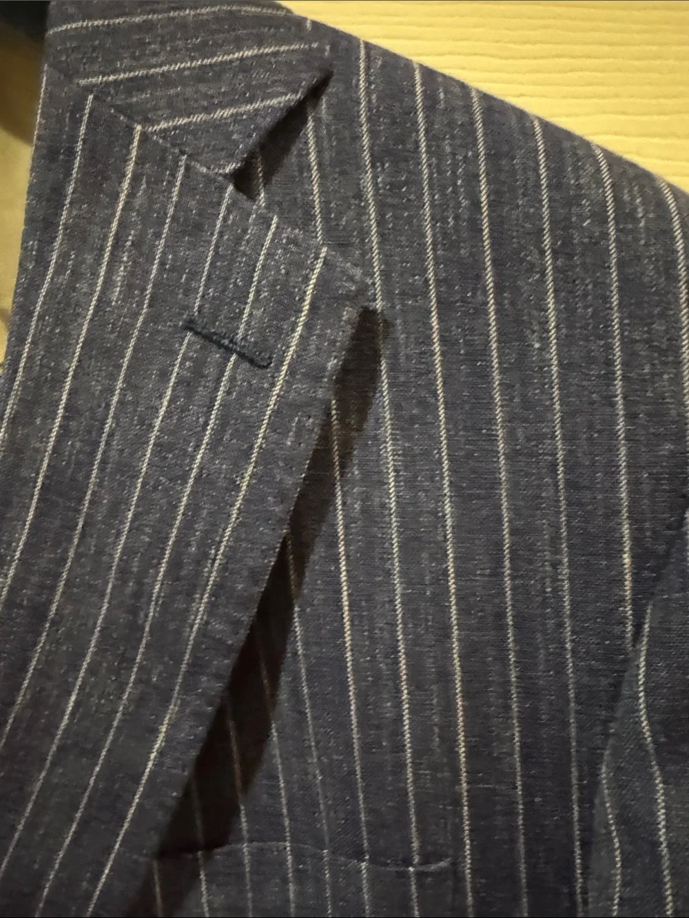 Peter Millar Crown Crafted Blue Stripe Linen Blazer